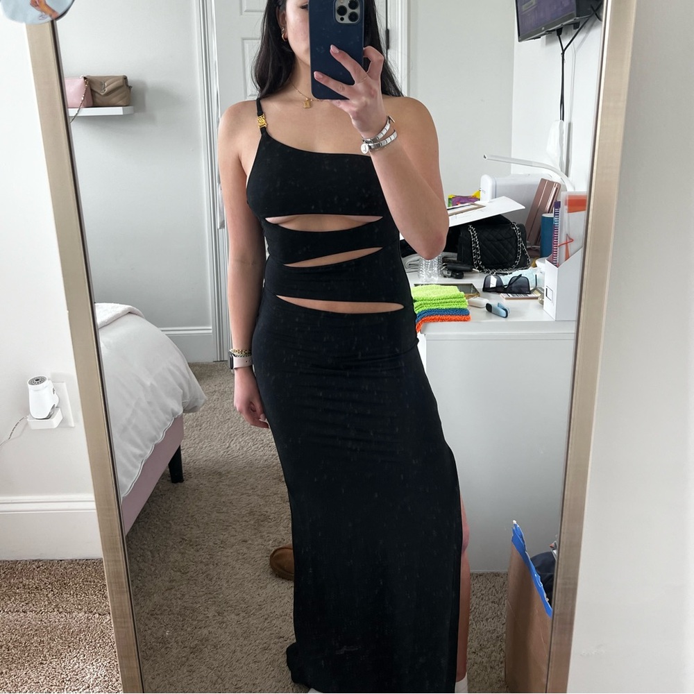 JGR & STN Claudia Maxi Dress Black